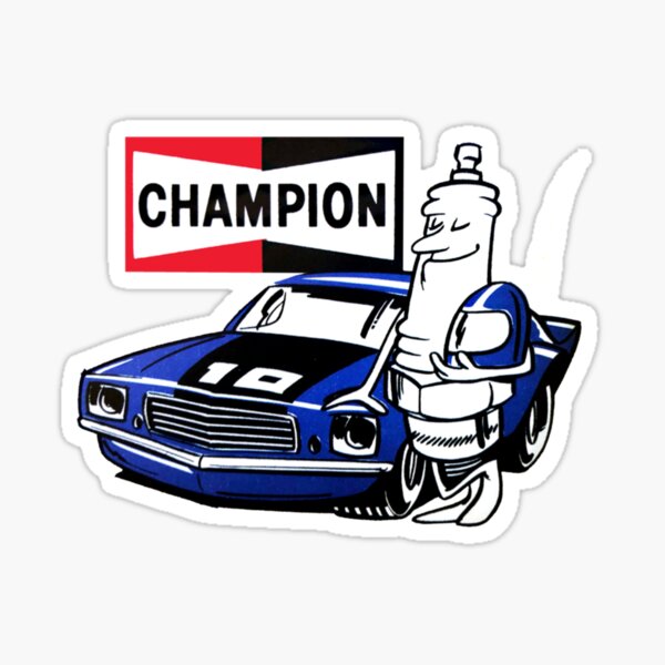 Champion Spark Plug Stickers for Sale