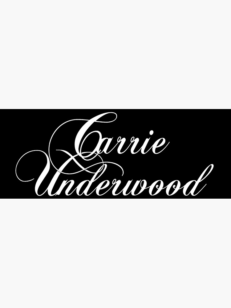 &ldquo;Carrie Underwood logo&rdquo; Poster for Sale by DONNABLOHM66 | Redbubble
