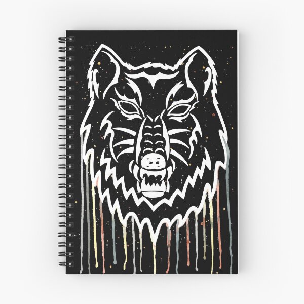 Item preview, Watercolor Wolf Head [White Ink] designed and sold by ImportAutumn.