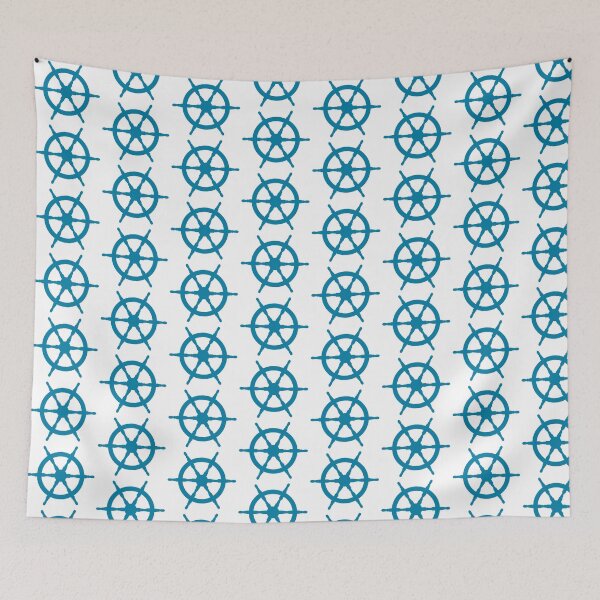 Item preview, Blue Ships Wheel Vector Art designed and sold by emmilowski.