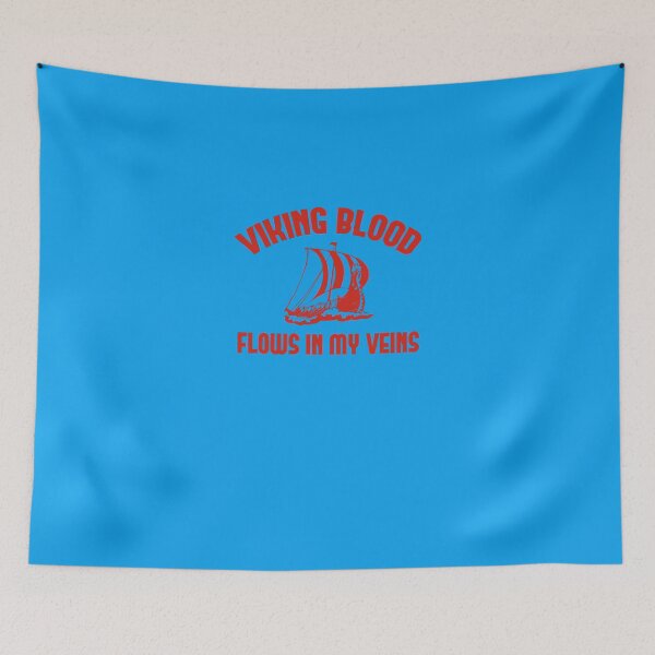 Item preview, Viking Blood Flows In My Veins Sticker designed and sold by LucyPieper.