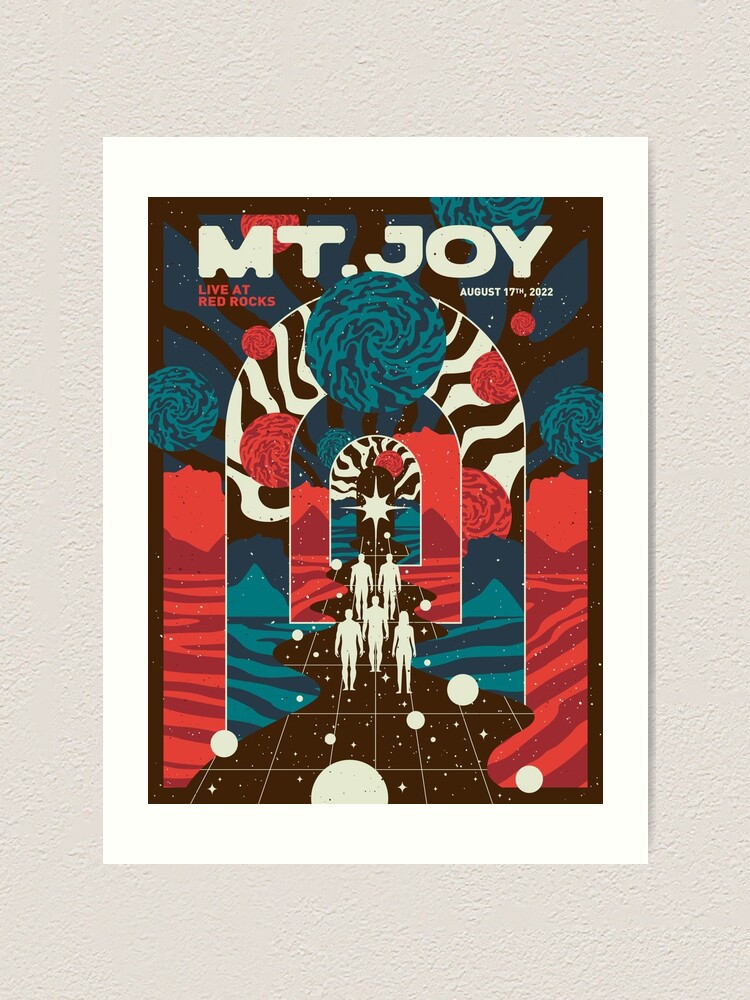 "mt joy red rocks 2022 poster" Art Print for Sale by bartongretche