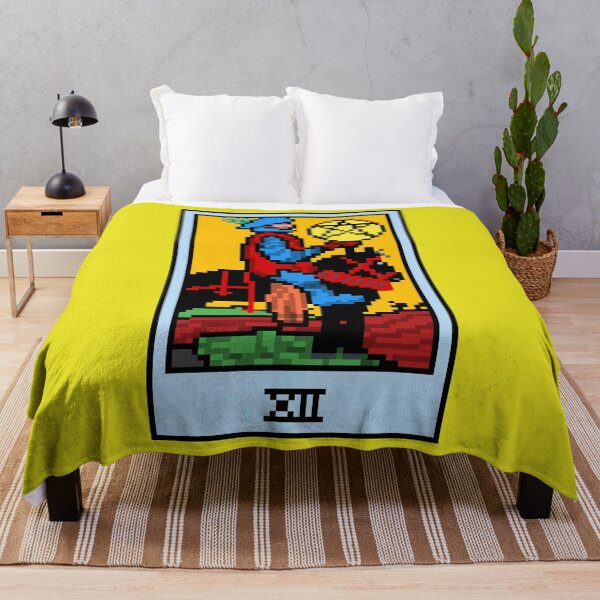 Item preview, Wait, is this pixel art tarot? Yellow - Minor Arcana 'Knight of Pentacles' (Design for T-shirt, stickers and other accessories) designed and sold by Pixel Waite.