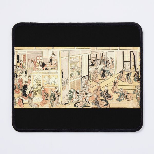 Item preview, Katsushika Hokusai: New Years Day at the Ogiya Brothel, Yoshiwara, Remastered - Vintage Japanese Art designed and sold by Ellodee.