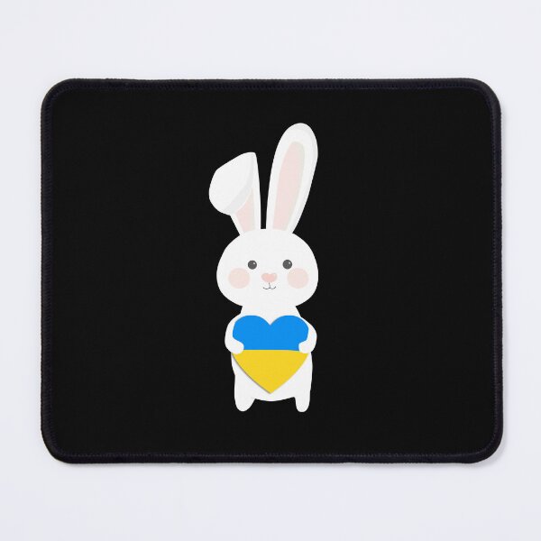 Item preview, Ukrainian bunny holds a heart.  designed and sold by BeRudeShop.