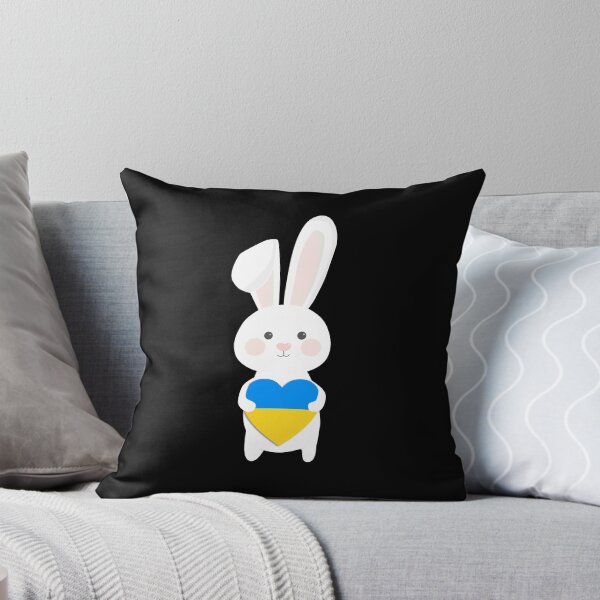 Item preview, Ukrainian bunny holds a heart.  designed and sold by BeRudeShop.