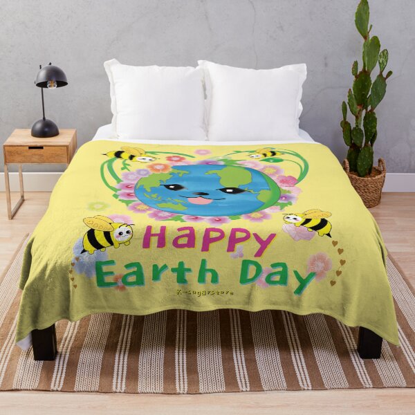 Item preview, Happy Earth Day with Honeybees designed and sold by K-sugarstore.