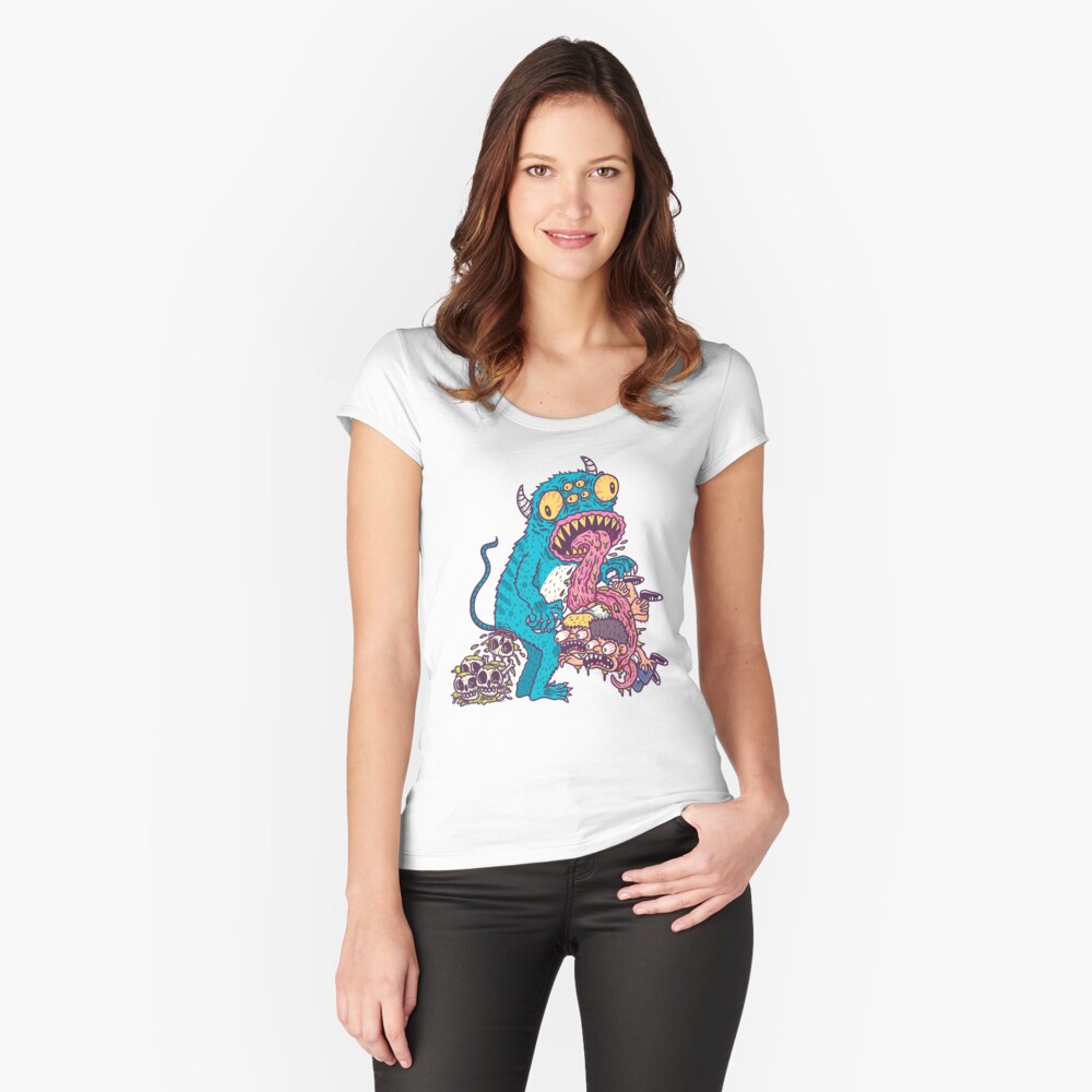 Item preview, Fitted Scoop T-Shirt designed and sold by spookyhex.