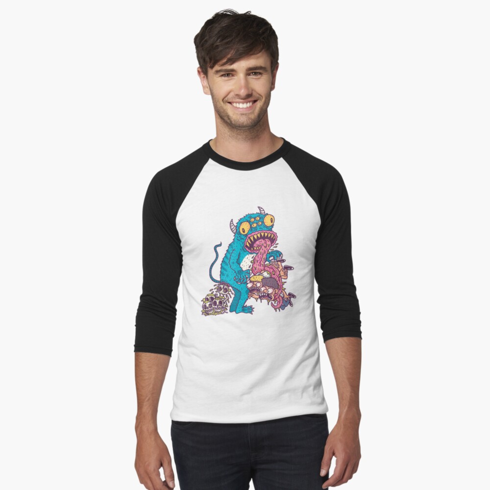 Item preview, Baseball ¾ Sleeve T-Shirt designed and sold by spookyhex.