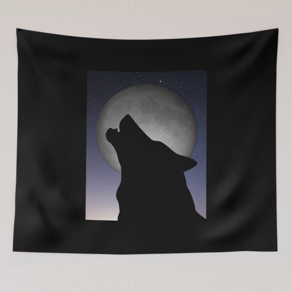 Item preview, Wolf Howling At A Full Moon designed and sold by LMoonDesigns.