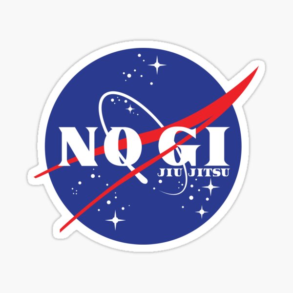 No Gi Jiu Jitsu Grapplenaut Sticker