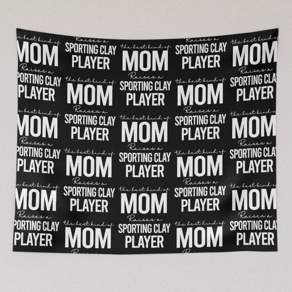 Item preview, The best kind of mom raises a sporting clay player - white designed and sold by EmilyFun.
