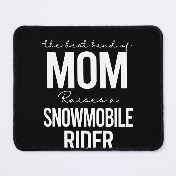 Item preview, The best kind of mom raises a snowmobile rider - white designed and sold by EmilyFun.