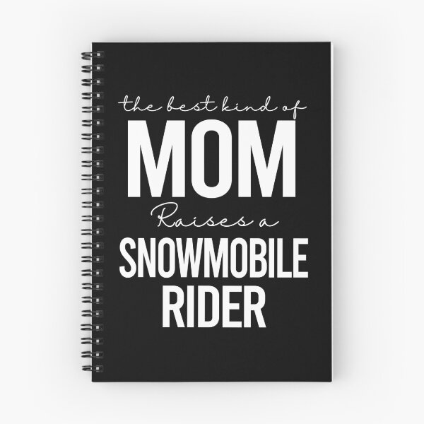 Item preview, The best kind of mom raises a snowmobile rider - white designed and sold by EmilyFun.
