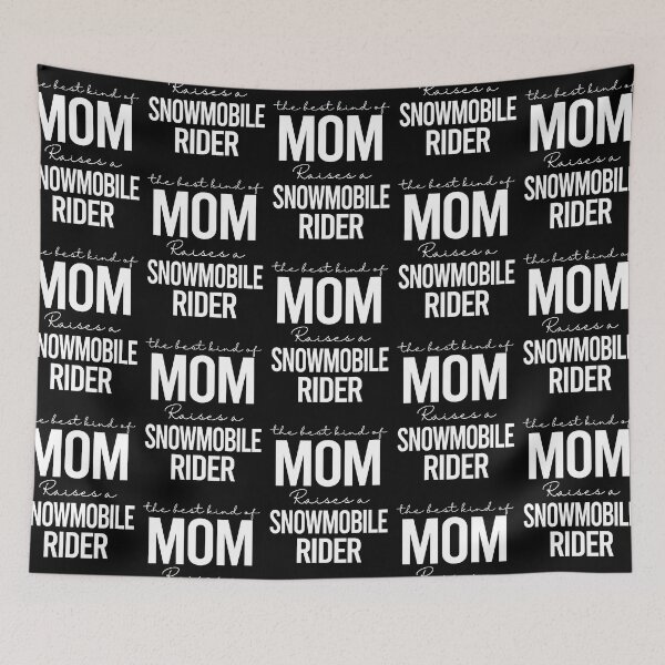 Item preview, The best kind of mom raises a snowmobile rider - white designed and sold by EmilyFun.