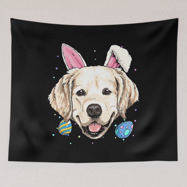Item preview, Easter Bunny Golden Retriever Dog Gift designed and sold by SkylerKason.