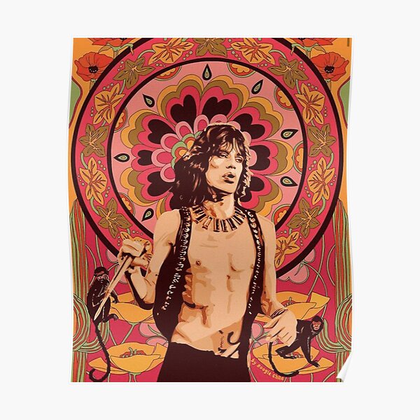 Mick Jagger The Rolling Stones Poster