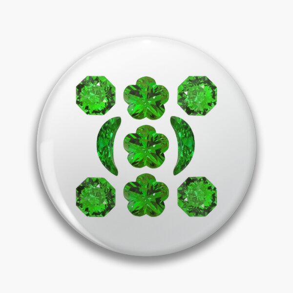 Artikelvorschau, Ausgefallene Form Smaragd Edelstein Art Green entworfen und verkauft von DigitalGemArt.