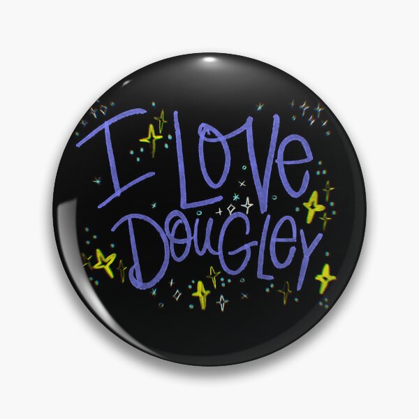 Item preview, I LOVE DOUGLEY CUSTOM NAME PURPLE designed and sold by GIVENGRACE.ART.