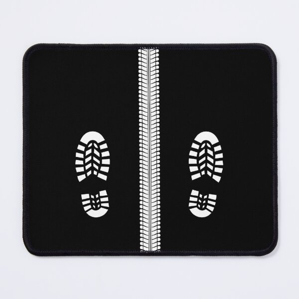 Item preview, Motorcycle Tyre Track And Boot Prints designed and sold by GO SHIRT-TEE.