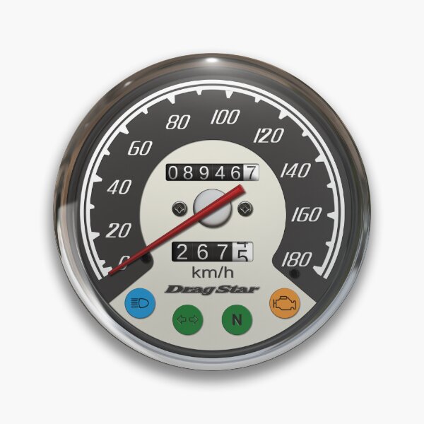 Item preview, Speedometer Drag Star XVS 650 EU 2 designed and sold by KlaraBubble.