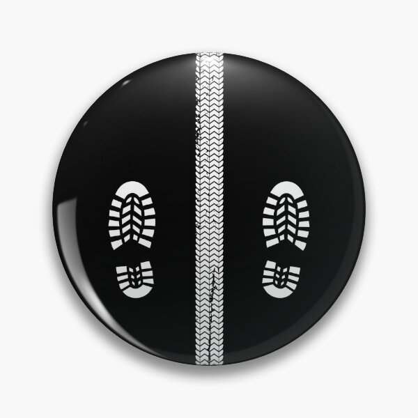 Item preview, Motorcycle Tyre Track And Boot Prints designed and sold by GO SHIRT-TEE.