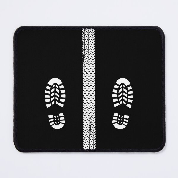 Item preview, Motorcycle Tyre Track And Boot Prints designed and sold by GO SHIRT-TEE.