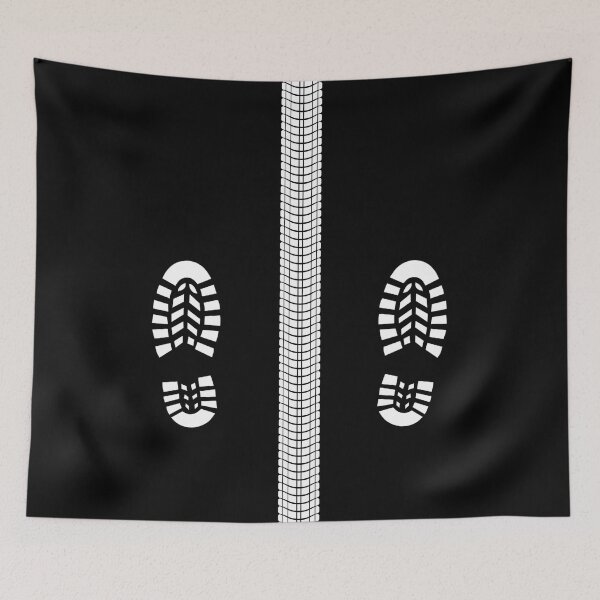 Item preview, Motorcycle Tyre Track And Boot Prints designed and sold by GO SHIRT-TEE.