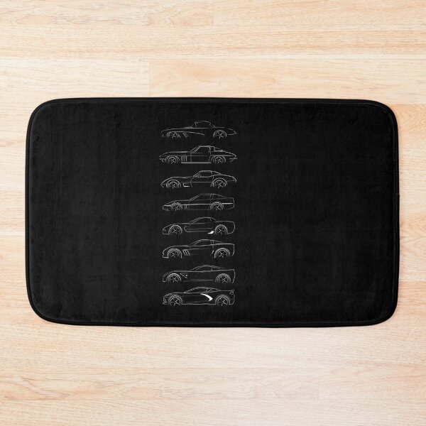 Item preview, Evolution of the corvette  profile white Poster designed and sold by fendlfbamesz.