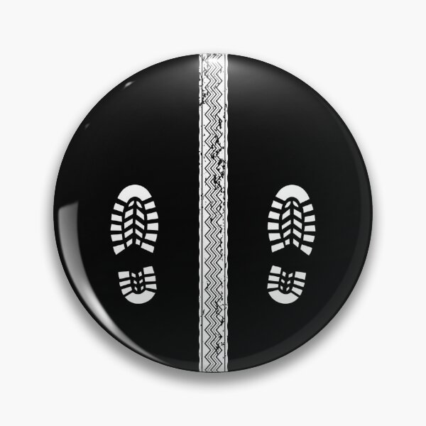 Item preview, Motorcycle Tyre Track And Boot Prints designed and sold by GO SHIRT-TEE.