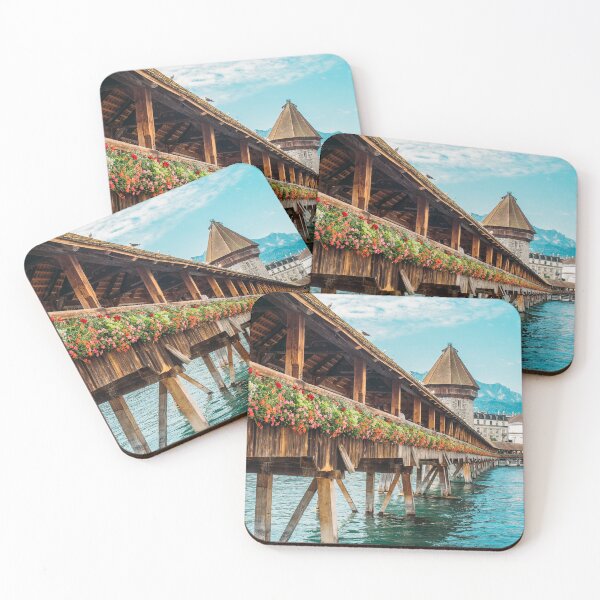 Item preview, Chapel Bridge in Lucerne Switzerland - Travel Photography designed and sold by ppolecho.