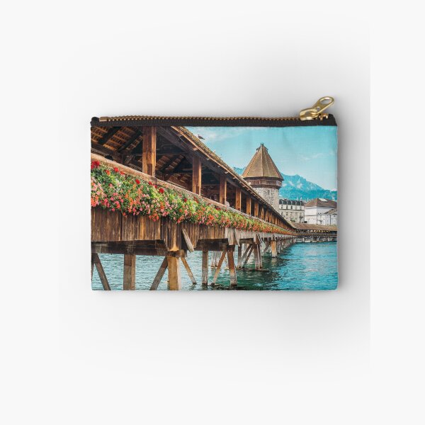 Item preview, Chapel Bridge in Lucerne Switzerland - Travel Photography designed and sold by ppolecho.