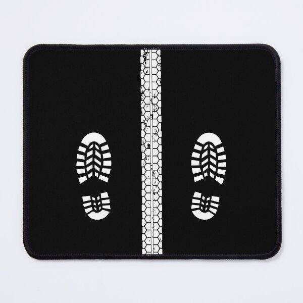 Item preview, Motorcycle Tyre Track And Boot Prints designed and sold by GO SHIRT-TEE.