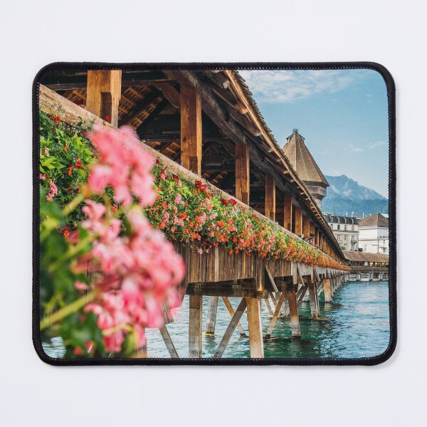 Item preview, Flowers at Kapellbrucke in Luzern Switzerland designed and sold by ppolecho.