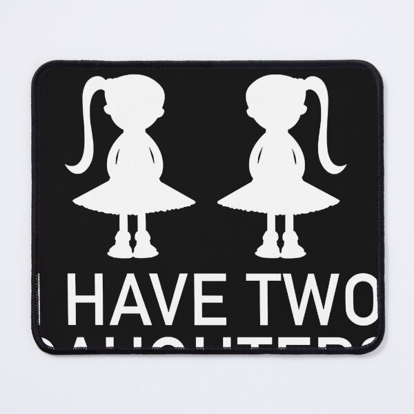 Item preview, I Have Two Daughters Slim Fit designed and sold by Karenleeha.