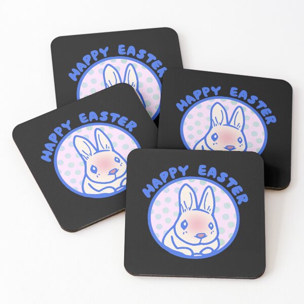 Item preview, Shy Easter Bunny Wishes You Easter Sunday Easter Blessings (Blue) designed and sold by wigobun.
