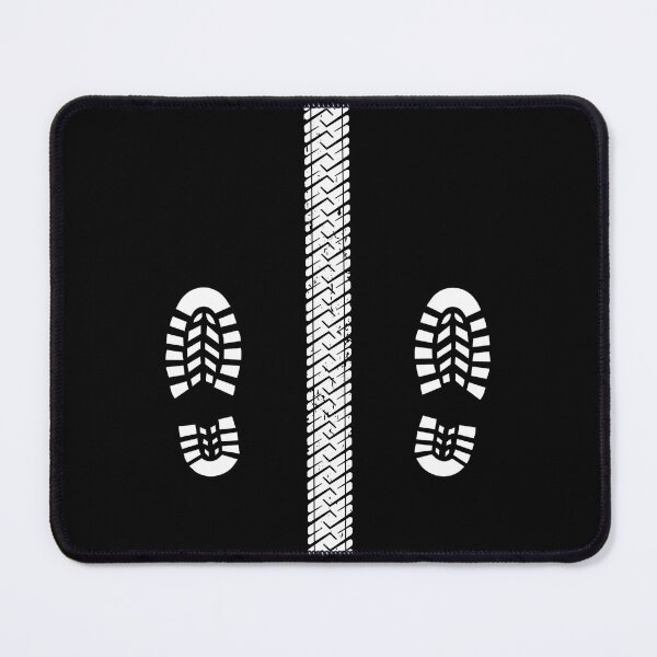 Item preview, Motorcycle Tyre Track And Boot Prints designed and sold by GO SHIRT-TEE.
