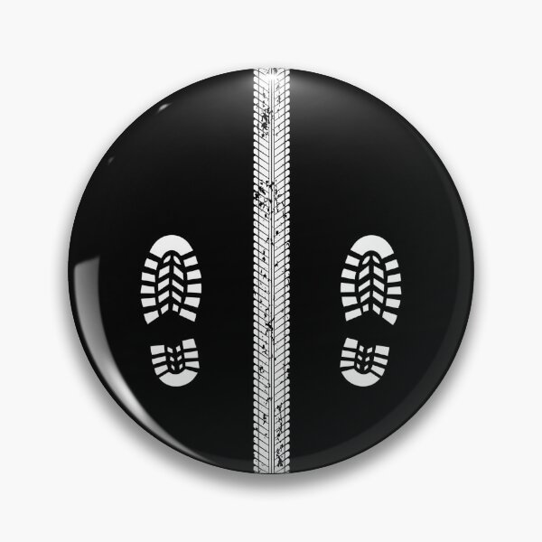 Item preview, Motorcycle Tyre Track And Boot Prints designed and sold by GO SHIRT-TEE.