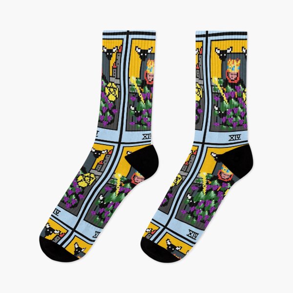 Item preview, Wait, is this pixel art tarot? Pink - Minor Arcana 'King of Pentacles' (Design for T-shirt, stickers and other accessories) designed and sold by Pixel Waite.