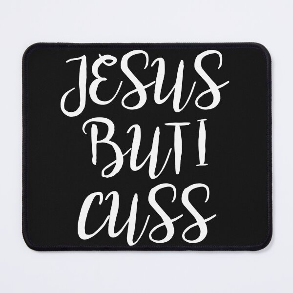 Item preview, I LOVE JESUS BUT I CUSS A LITTLE Slim Fit designed and sold by Karenleeha.