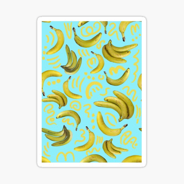 Blue Banana Party Sticker