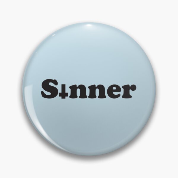 Item preview, Sinner inverted cross slogan   designed and sold by phoenixmitchell.