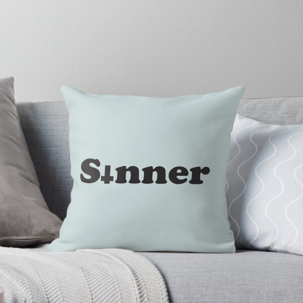 Item preview, Sinner inverted cross slogan   designed and sold by phoenixmitchell.