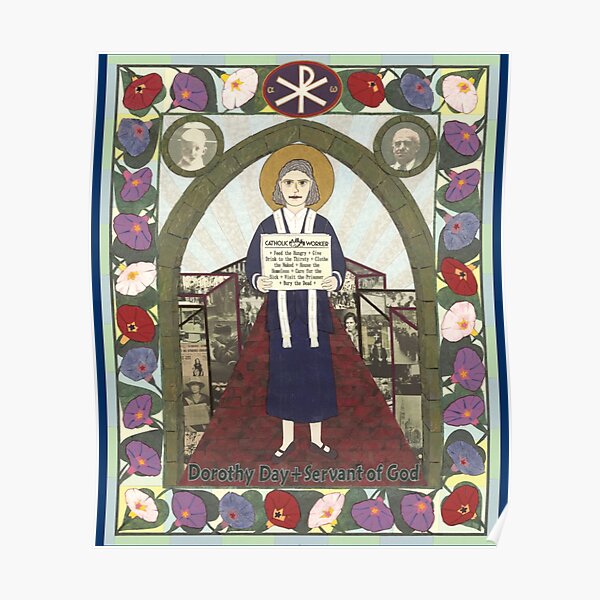 “Dorothy Day Icon " Poster for Sale by phoenixmitchell | Redbubble