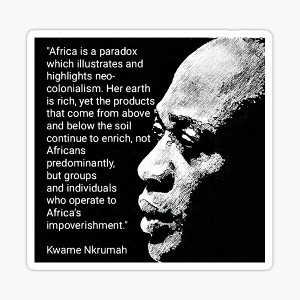 Pegatina «África debe unirse cita a Kwame Nkrumah» de KelasiUp | Redbubble