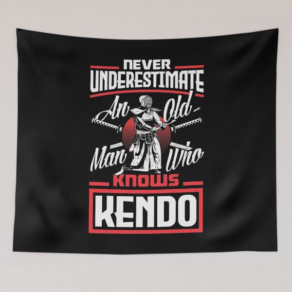 Item preview, Kendo Japanese Martial Arts Kenjutsu Kendoka Old Man designed and sold by ShopTheStyle.