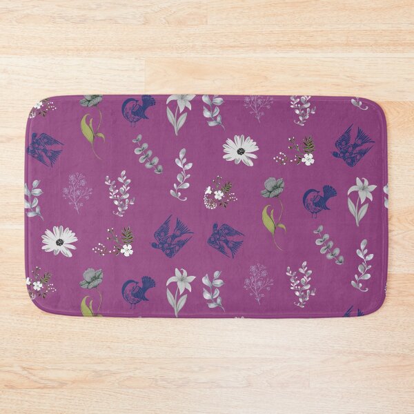 Item preview, Pastel Colored Floral Patterns / White, Gray and Blue Boho Floral Design, For Flower Lovers & Nature Lovers   designed and sold by haRexia.