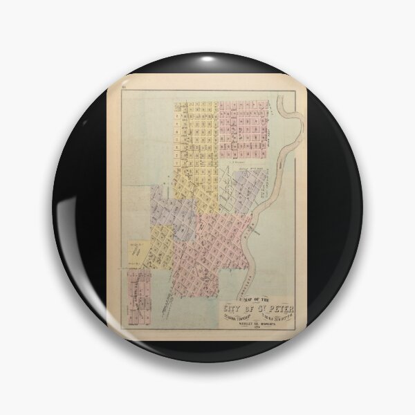 Artikelvorschau, Alte Karte von St. Peter MN (1872) Vintage Minnesota City _amp_ Street Atlas entworfen und verkauft von phoenixmitchell.