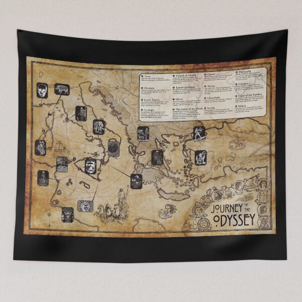 Item preview, Journey of the Odyssey - Map designed and sold by moviemaniacs.
