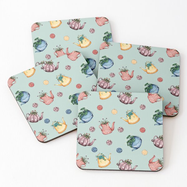 Item preview, Flowering Tea Pots pattern designed and sold by Yakuinie.